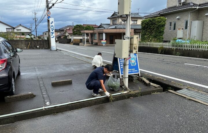 地域清掃を行いました